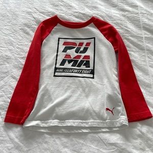 Puma long sleeve toddler tee t-shirt size 3t like new